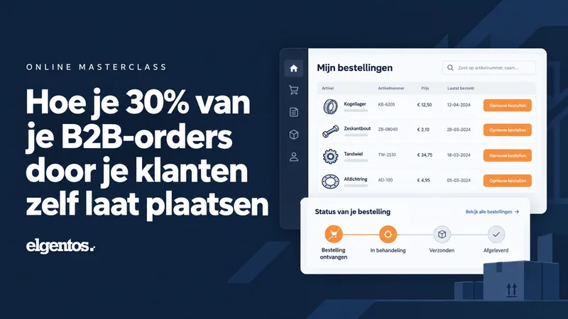 Online masterclass: hoe je 30% van je B2B-orders door je klanten zelf laat plaatsen