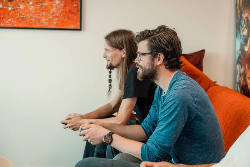 Een potje Mario Kart op de bank
